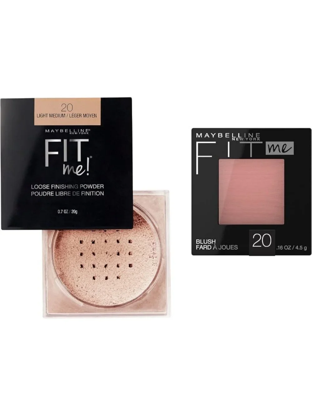 Loose Finishing Powder & Mauve Blush Makeup Bundle - Flawless Finish & Glow